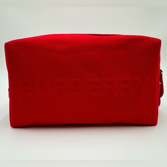 Burberry-Authentic-Beaute Collection Burbery Cosmetic Case Red - Picture 1 of 12